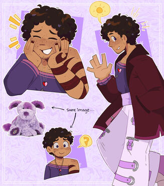 [Bust, Fullbody, + Little Guy, Cell Shaded. Galleryverse Avernus Cardoso [cubecrunchie].